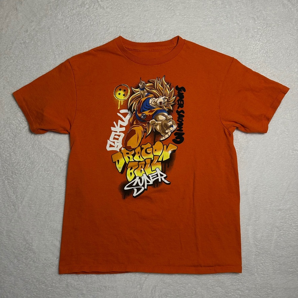BoxLunch Dragon Ball Super Goku Super Saiyan 3 Orange T-Shirt Youth Large L